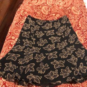 Ann Taylor Loft silk skirt size 8